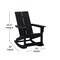 Flash Furniture Black Modern Poly Resin Adirondack Rocking Chair JJ-C14709-BK-GG - alternate 10